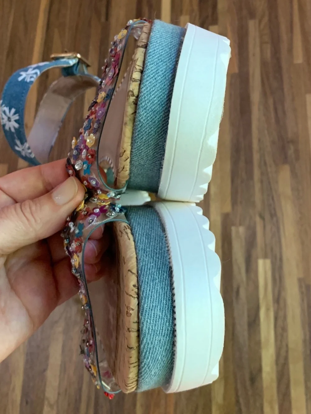 Betsey Johnson denim plastic